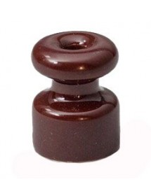Изолятор керамический коричневый 18х23 мм
